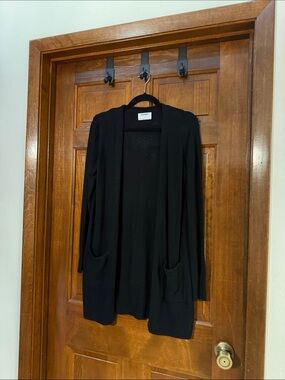 Old Navy Black Open-Front Pocket Cardigan